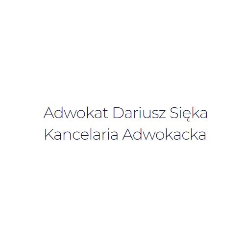 Kancelaria Adwokacka Kraków Adwokat Dariusz Sięka